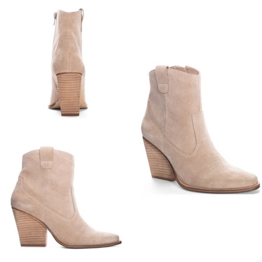 Chinese Laundry, 9.5, CORRINA bootie, natural